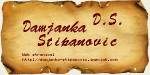 Damjanka Stipanović vizit kartica